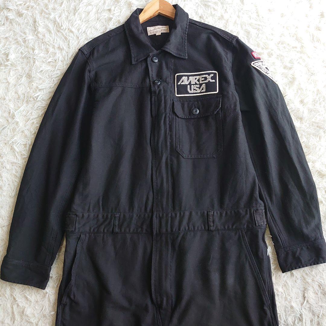 アヴィレックス ミリタリー オールインワン バックロゴ ワッペン刺繍 L