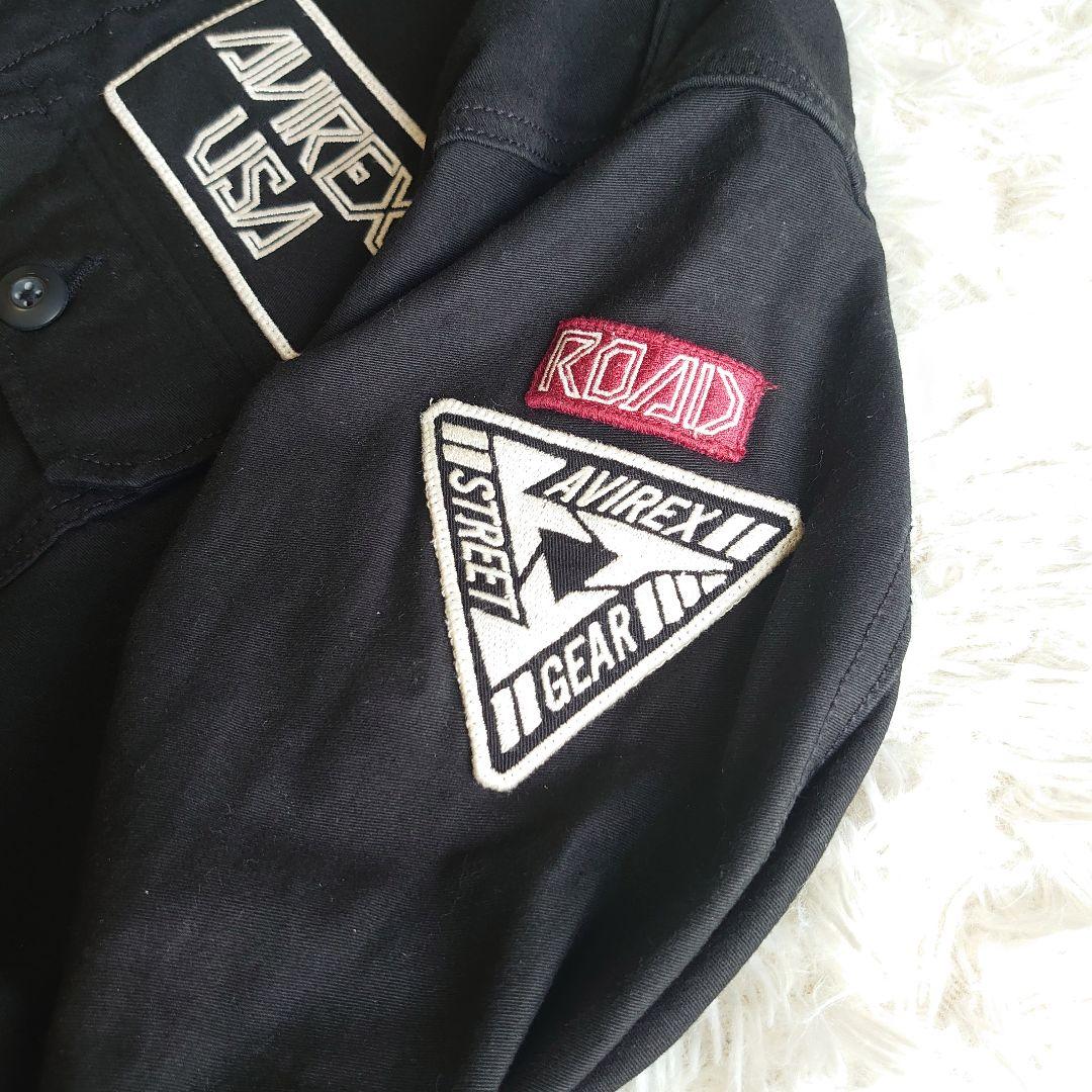 アヴィレックス ミリタリー オールインワン バックロゴ ワッペン刺繍 L