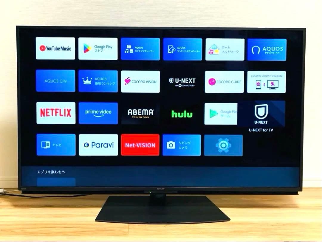 【美品】シャープ　AQUOS　55インチ　2022年製　スマートTV　ほぼ未使用