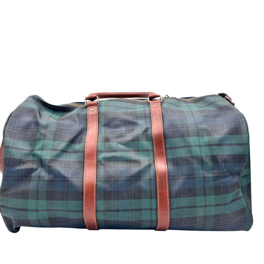 【ブラシ・南京錠付き】RALPH LAUREN ボストンバッグ レザー