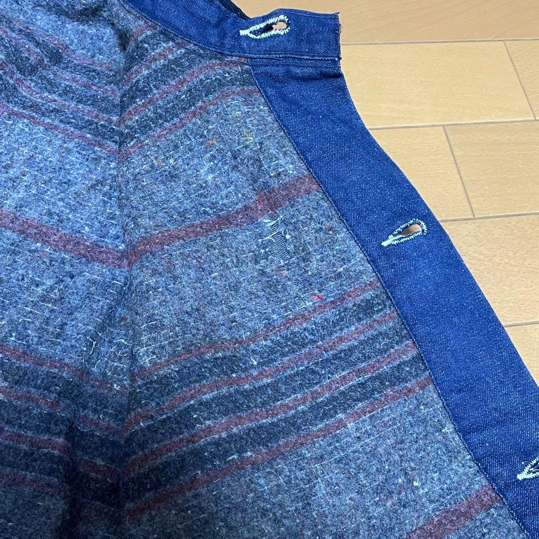 [34] 70s Wrangler バットダイ デニム カバーオール 濃紺