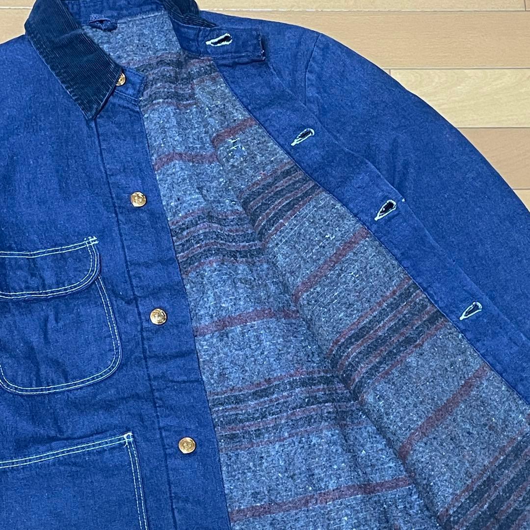 [34] 70s Wrangler バットダイ デニム カバーオール 濃紺