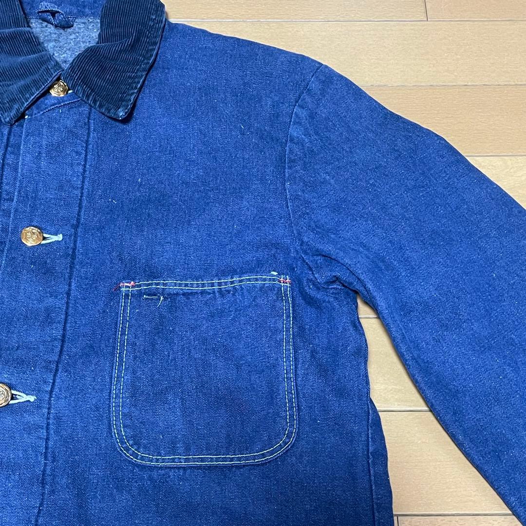 [34] 70s Wrangler バットダイ デニム カバーオール 濃紺