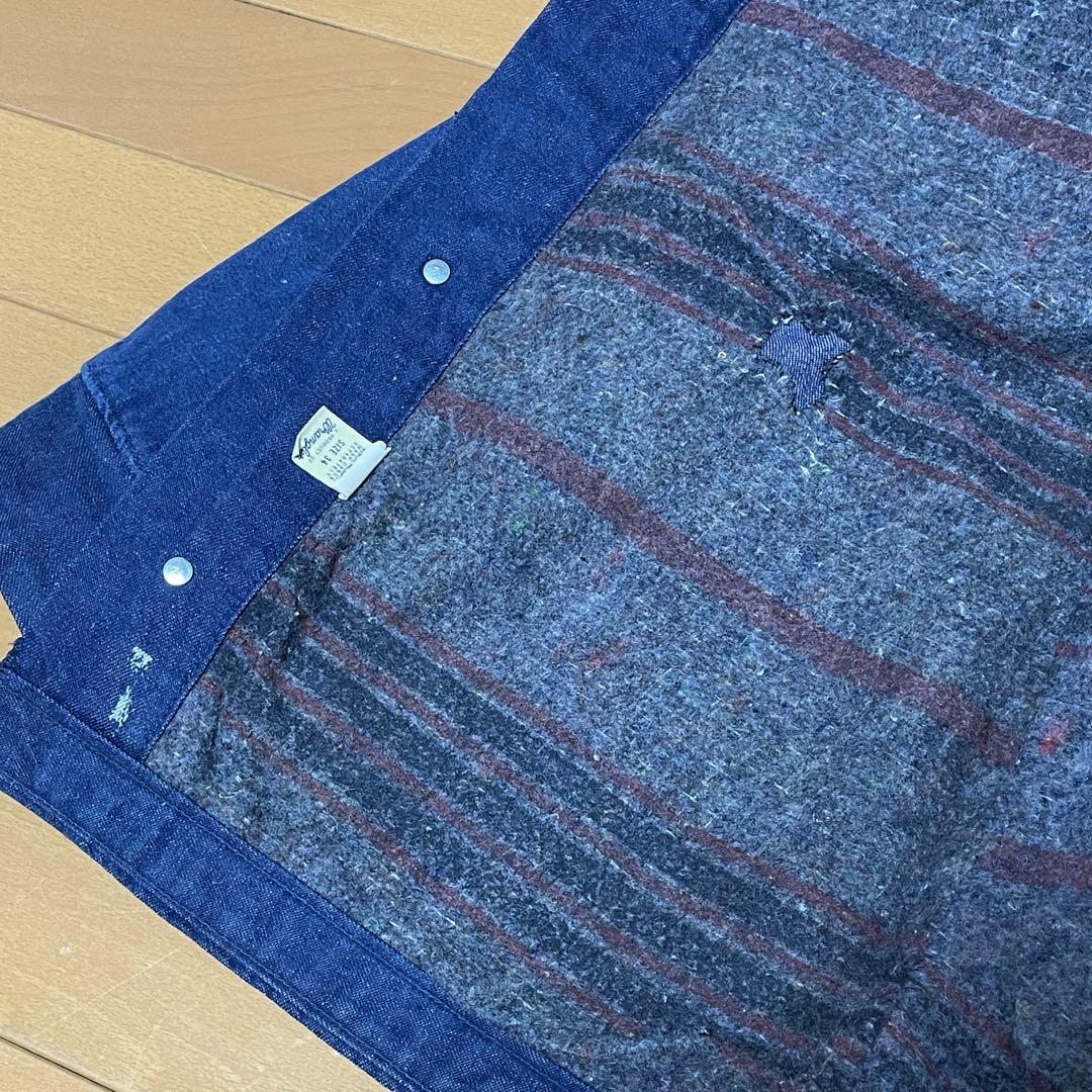 [34] 70s Wrangler バットダイ デニム カバーオール 濃紺