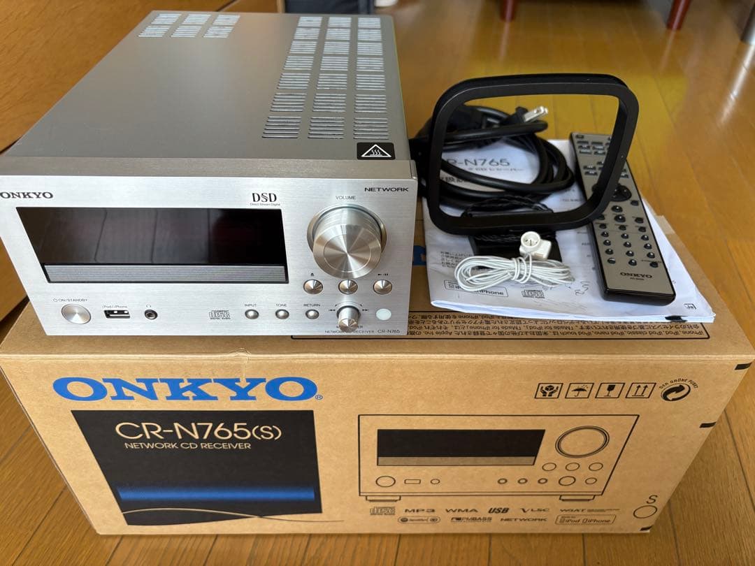 【美品】ONKYO CR-N765(S) ネットワークCDレシーバー