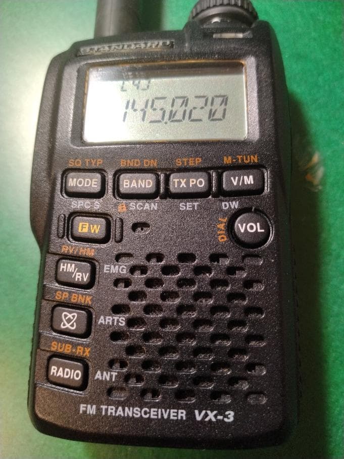 J*Q様 STANDARD VX-3 FMトランシーバー