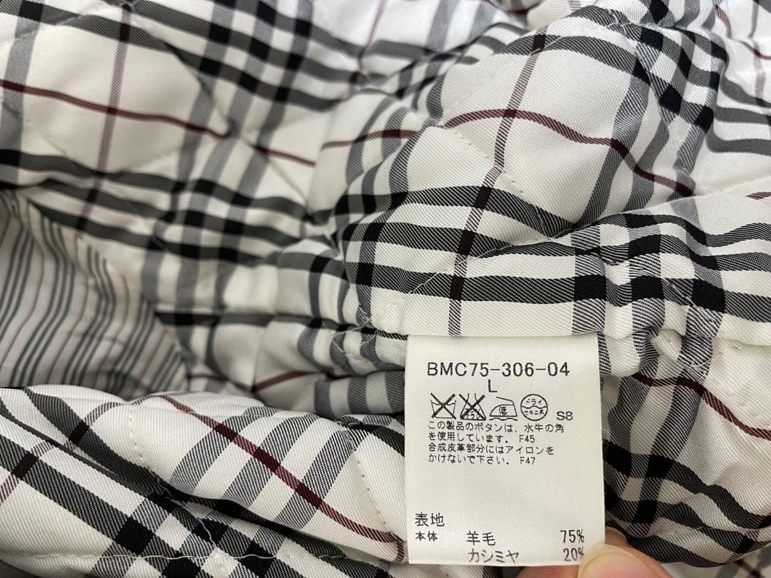 BURBERRY BLACK LABEL グレー ダッフルコート Lサイズ