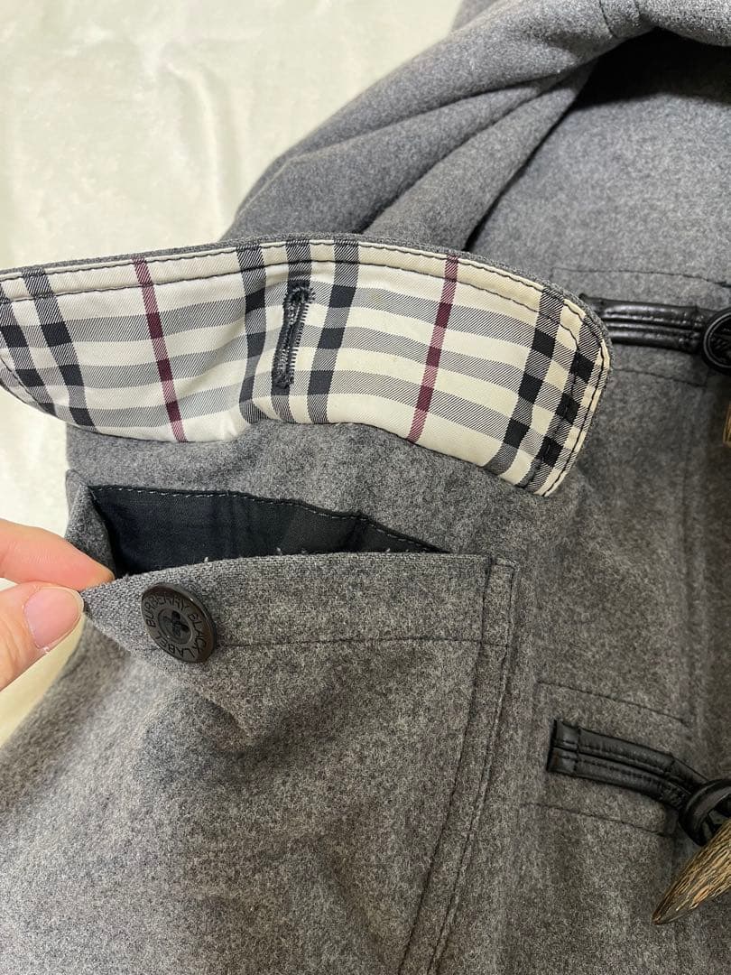 BURBERRY BLACK LABEL グレー ダッフルコート Lサイズ