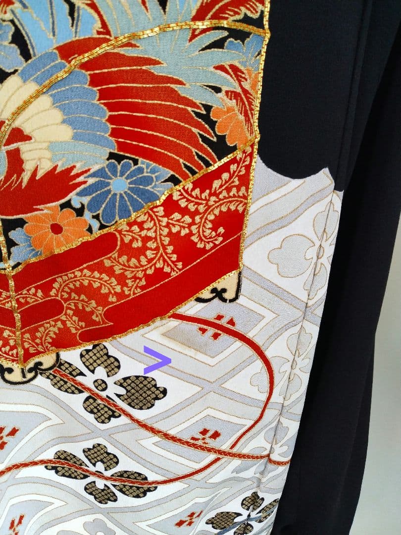 着物リメイク 黒留め袖ブルゾン