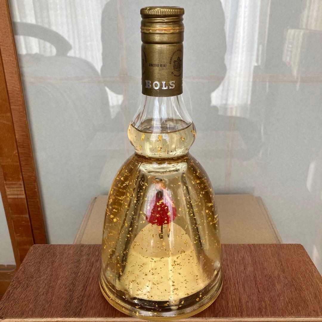 ま*。様 【超希少】BOLS ボルス バレリーナ リキュール 金箔スノードーム