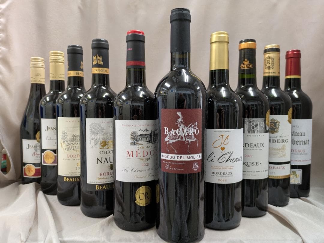 チルド対応格上メドックボルドー含 AO格付..フルボディ金賞受賞など　赤 10本