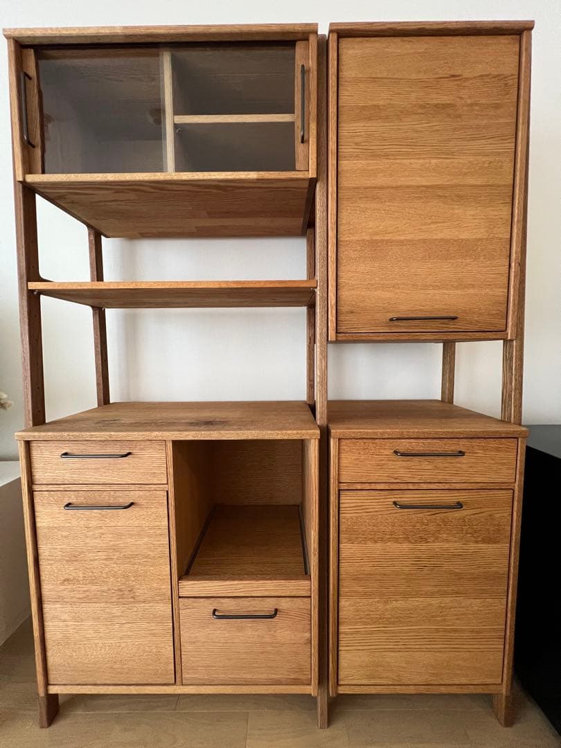 モモナチュラル MOMO natural 食器棚 VIBO UNIT オーク