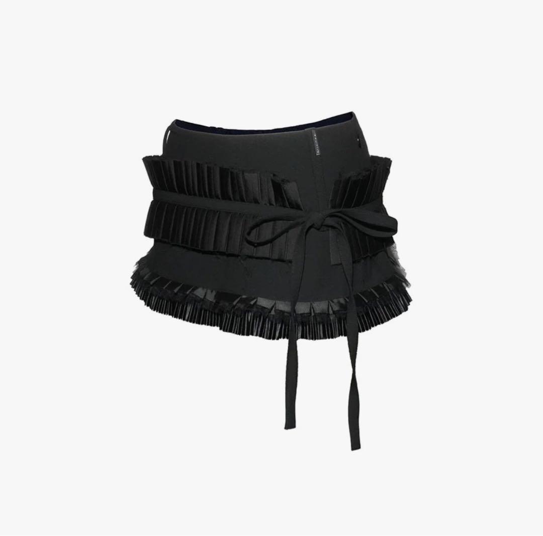 スカート S lace trim suit skirt THEREDTHREAD