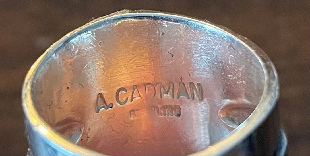 ナバホ族アンディキャドマン作　スターリンシルバー　21号　インディアンジュエリー