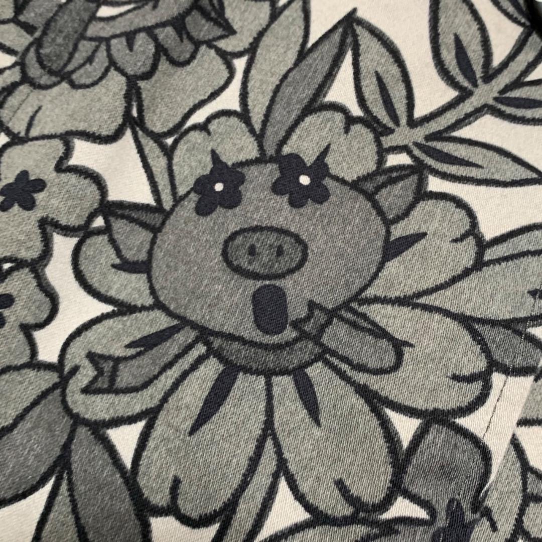 【美品】OLLEBOREBLA アルベロベロ　薄手コート　ぶたさん　グレー