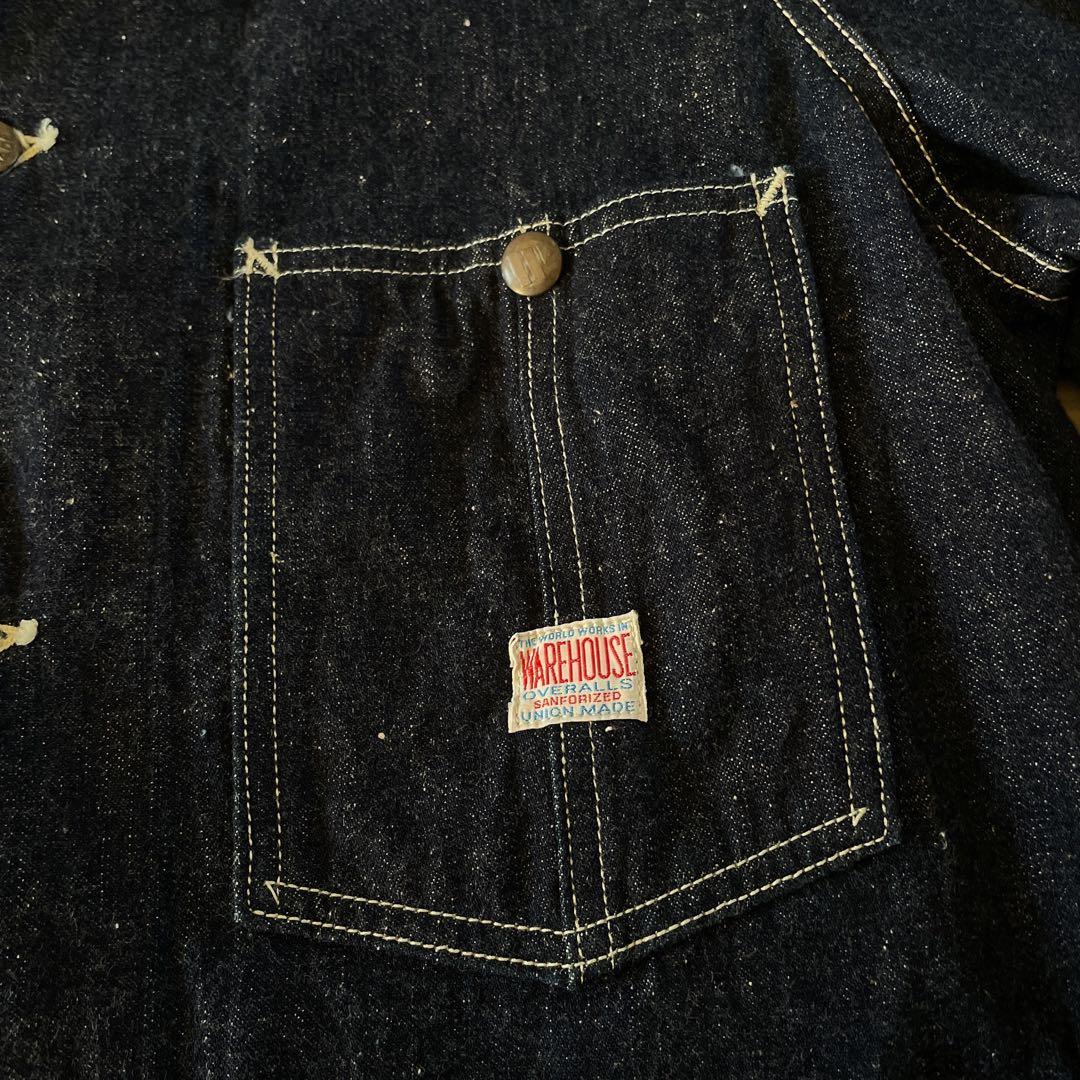 未使用　ウエアハウス　カバーオール　デニムジャケット　42 ショート丈