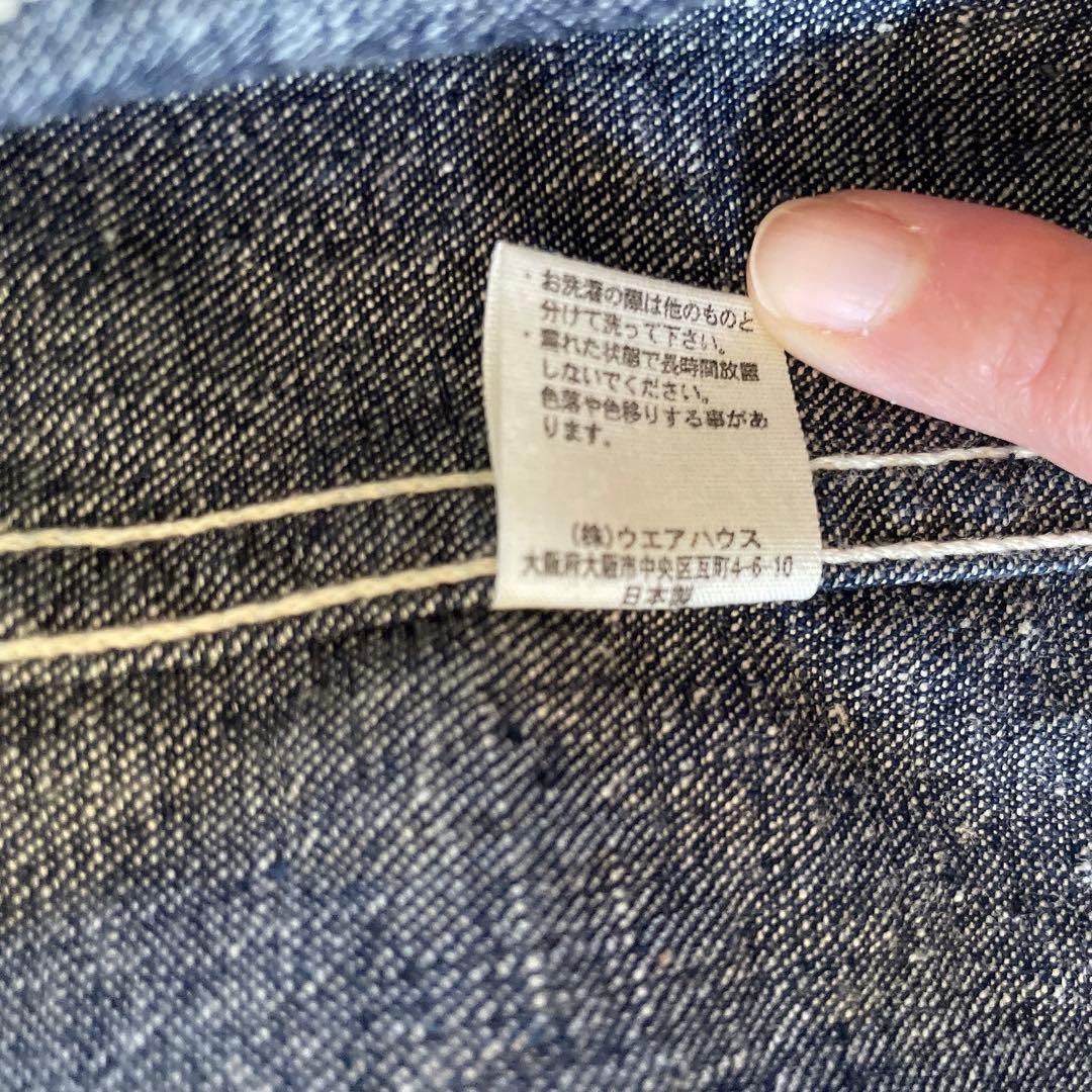 未使用　ウエアハウス　カバーオール　デニムジャケット　42 ショート丈