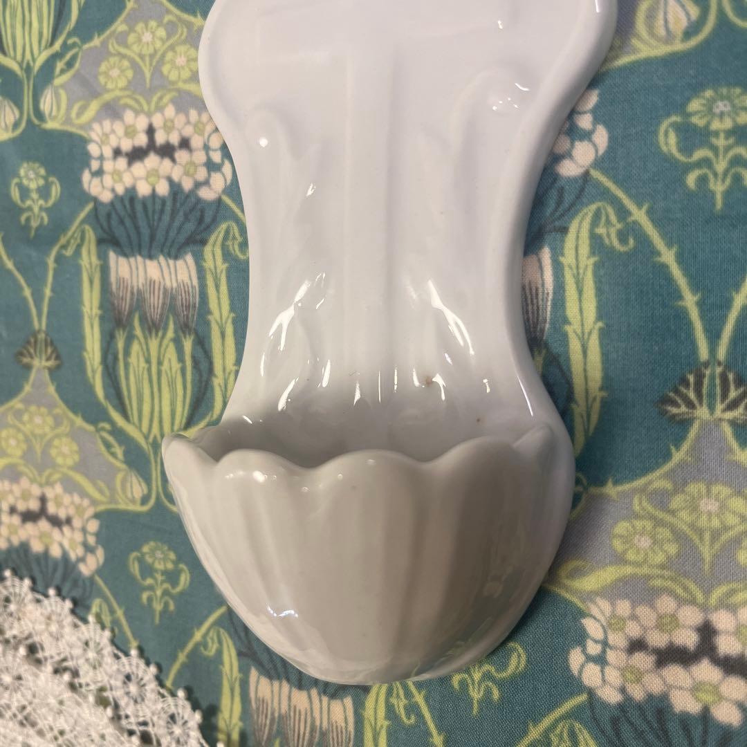 クロス 聖水盤 ベニティエ 陶器 フランスアンティーク