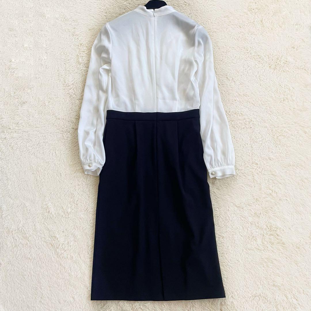 elmone様現行✨ケイミー　通年素材　サテンフリルワンピース　ストレッチサテン