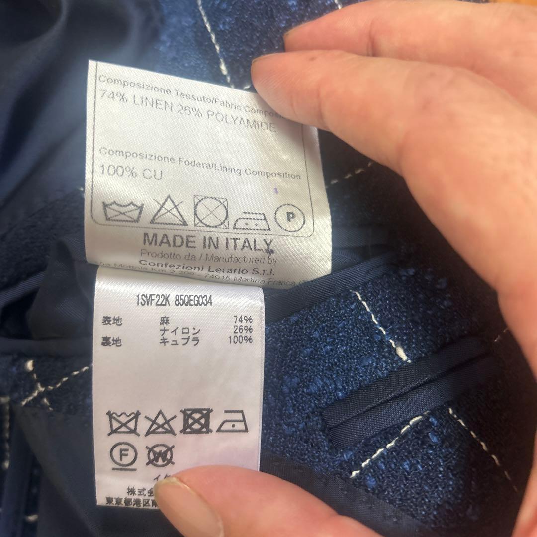 TAGLIATORE Brilla別注 リネン ジャケット 46 タリアトーレ