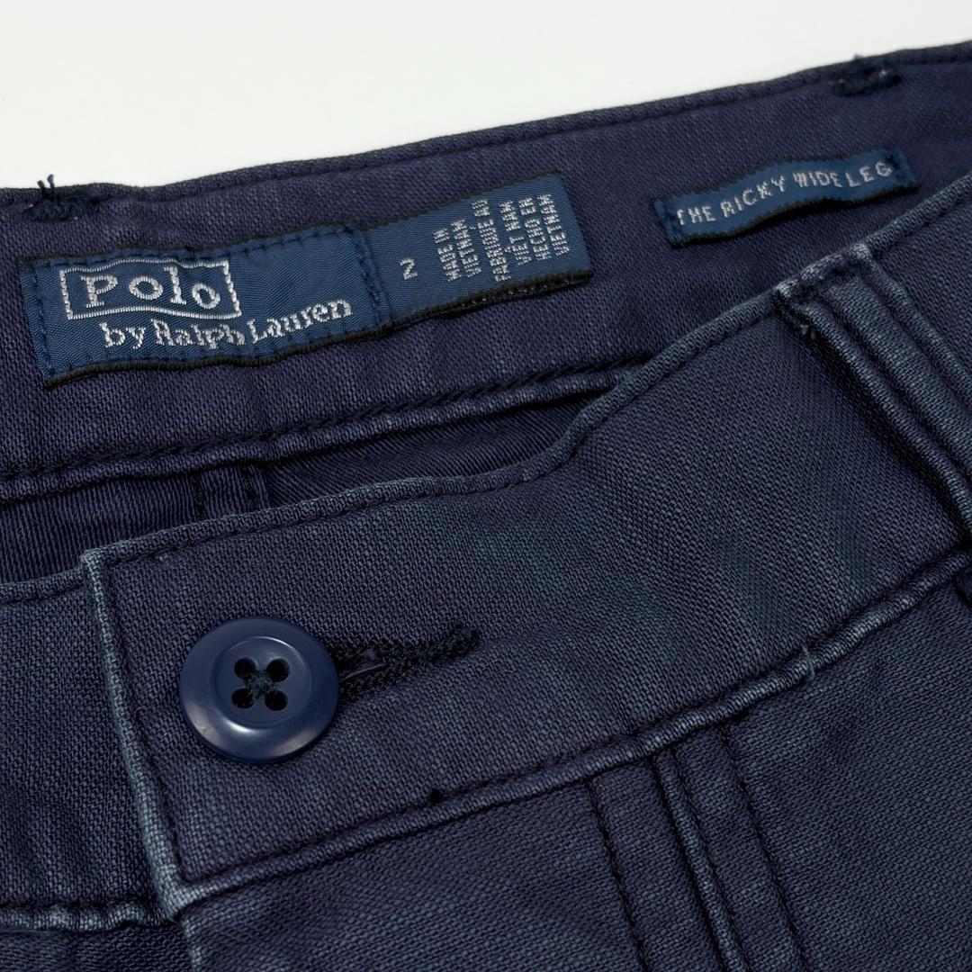 新品 ポロ・ラルフローレン 25SS Ricky ワイドレッグ クロップ パンツ