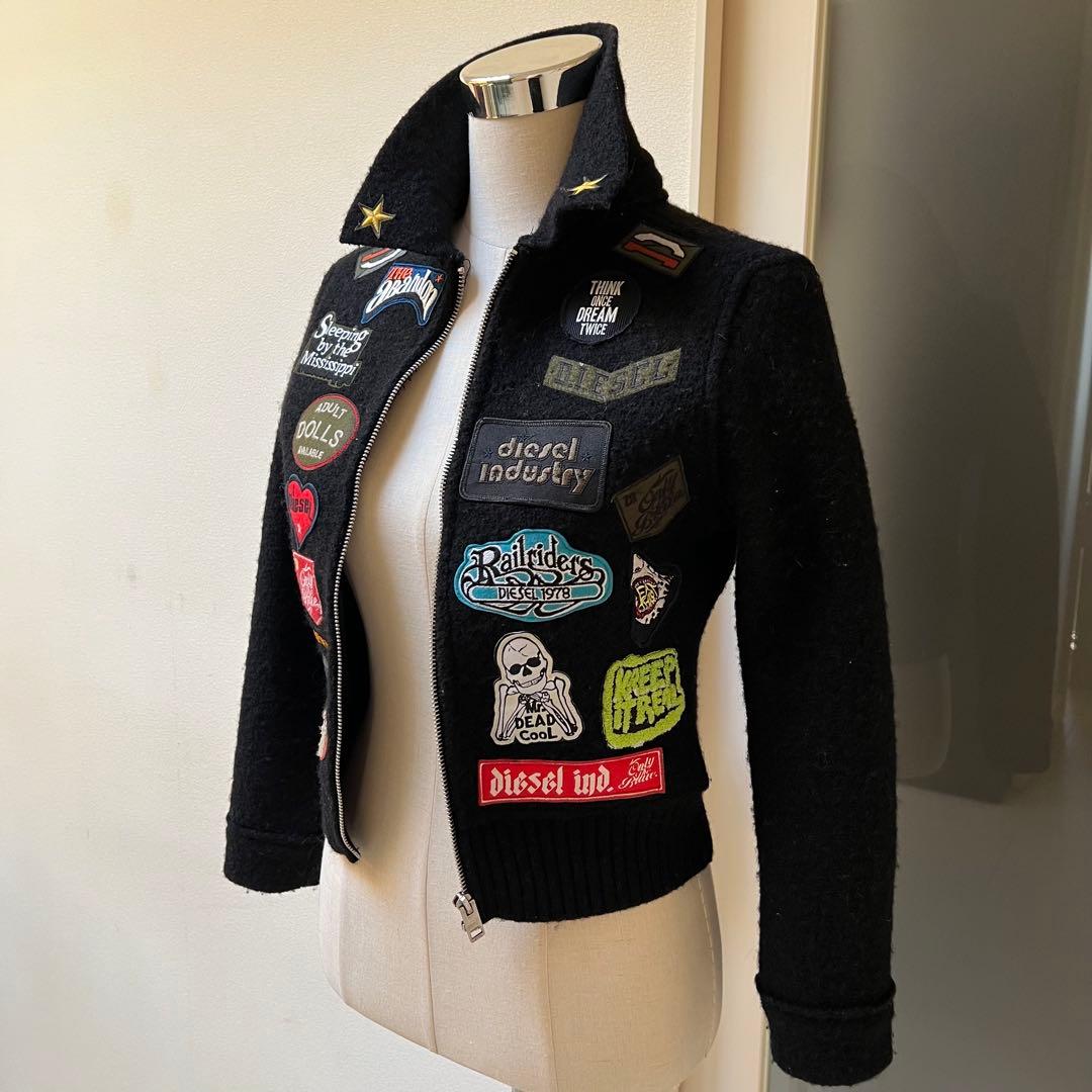 クリスマスSALE】DIESELジャンバージャケット　ワッペン　ロゴ