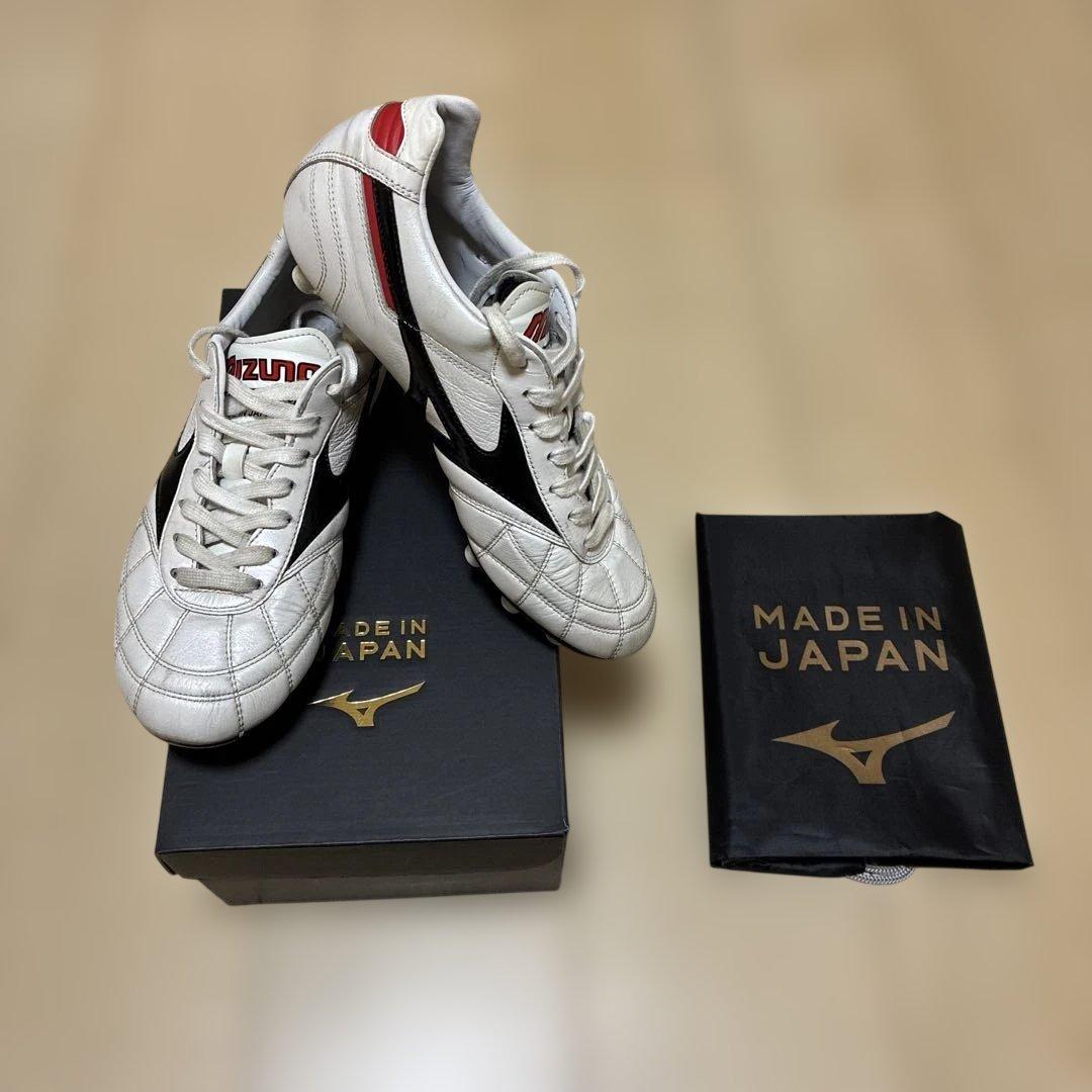 【N☆☆専用】ミズノ　モレリア2JAPAN クロスステッチ　白　ホワイト