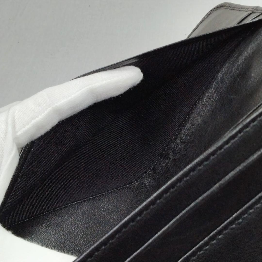 未使用ジミーチュウ★星形スタッズフラップウォレット 長財布 カーフレザー本革 黒