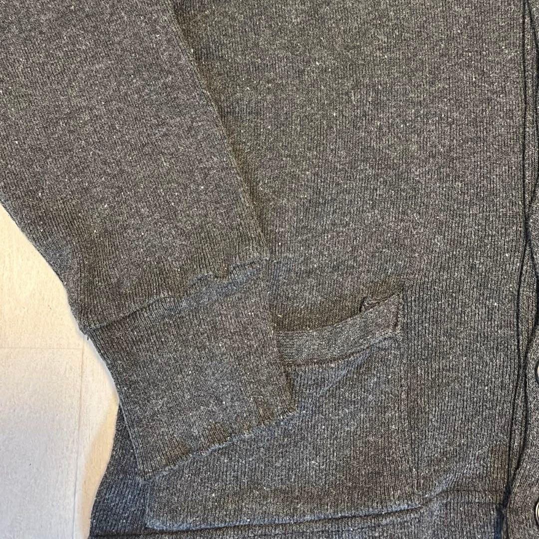 50s ごま塩　スウェットカーディガン　salt and pepper コットン