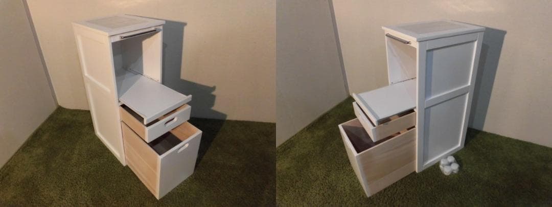 アウトレット【送料無料】省スペース炊飯器ラック 【キャスター1口コンセント付 】