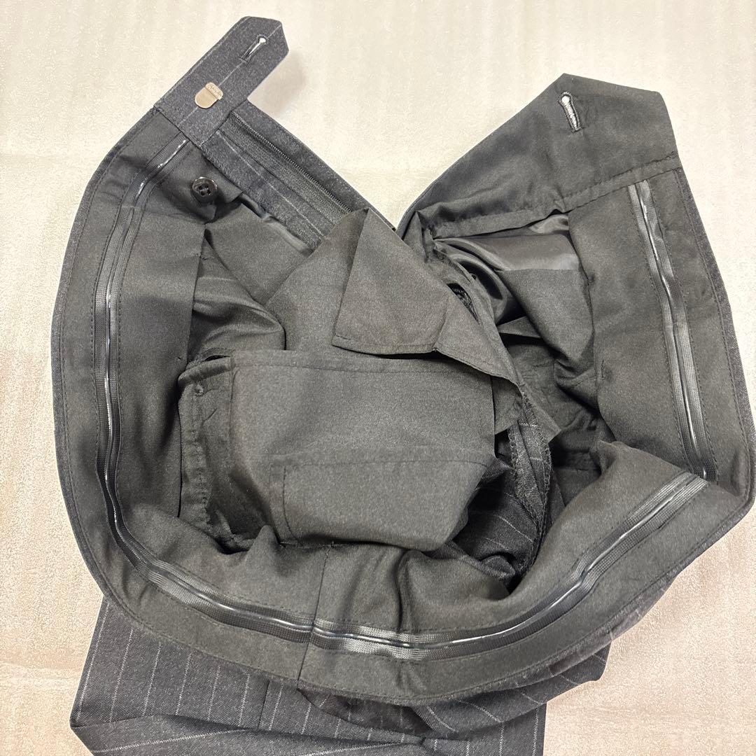 未使用級美品✨A5 イタリア高級CANONICO生地 グレーストライプ