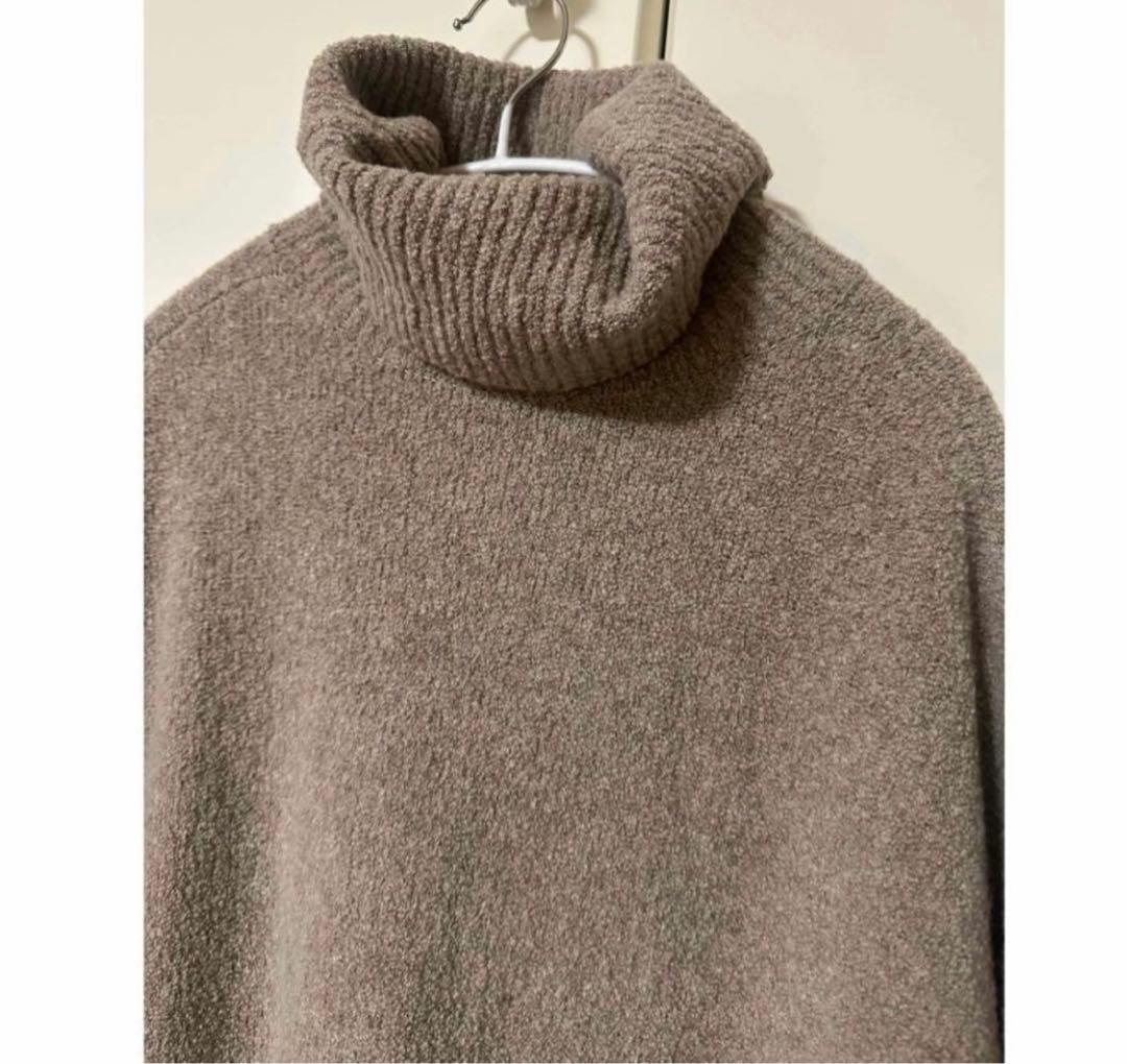 美品★カレンソロジー　ウールポアンニットワンピース　ベージュ