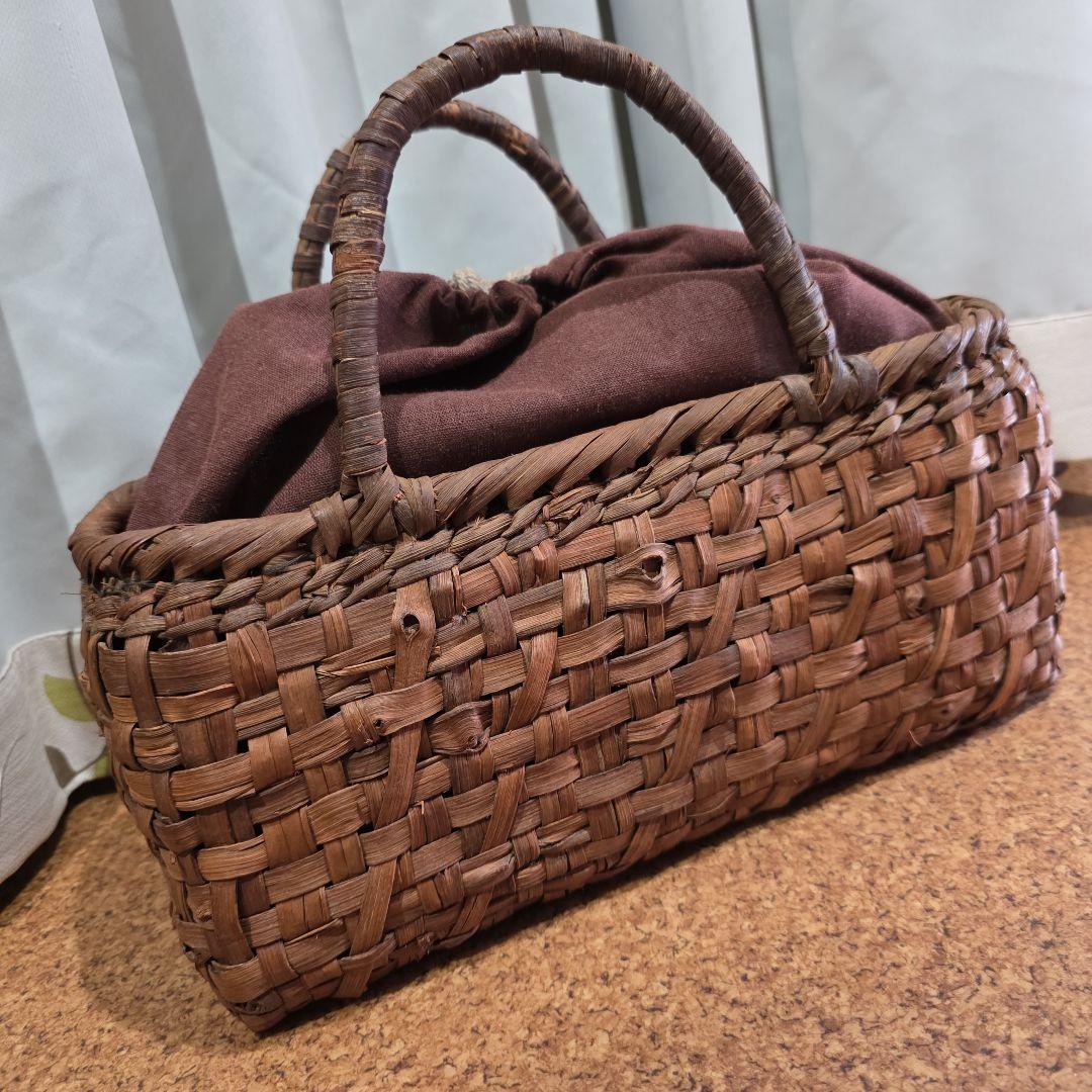 国産山葡萄カゴバッグ