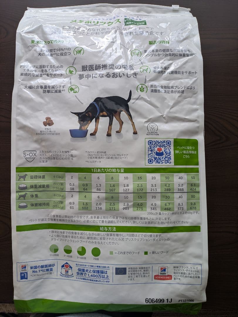 パトさま専用 メタボリックス小粒【犬用】ドライ　7.5kg