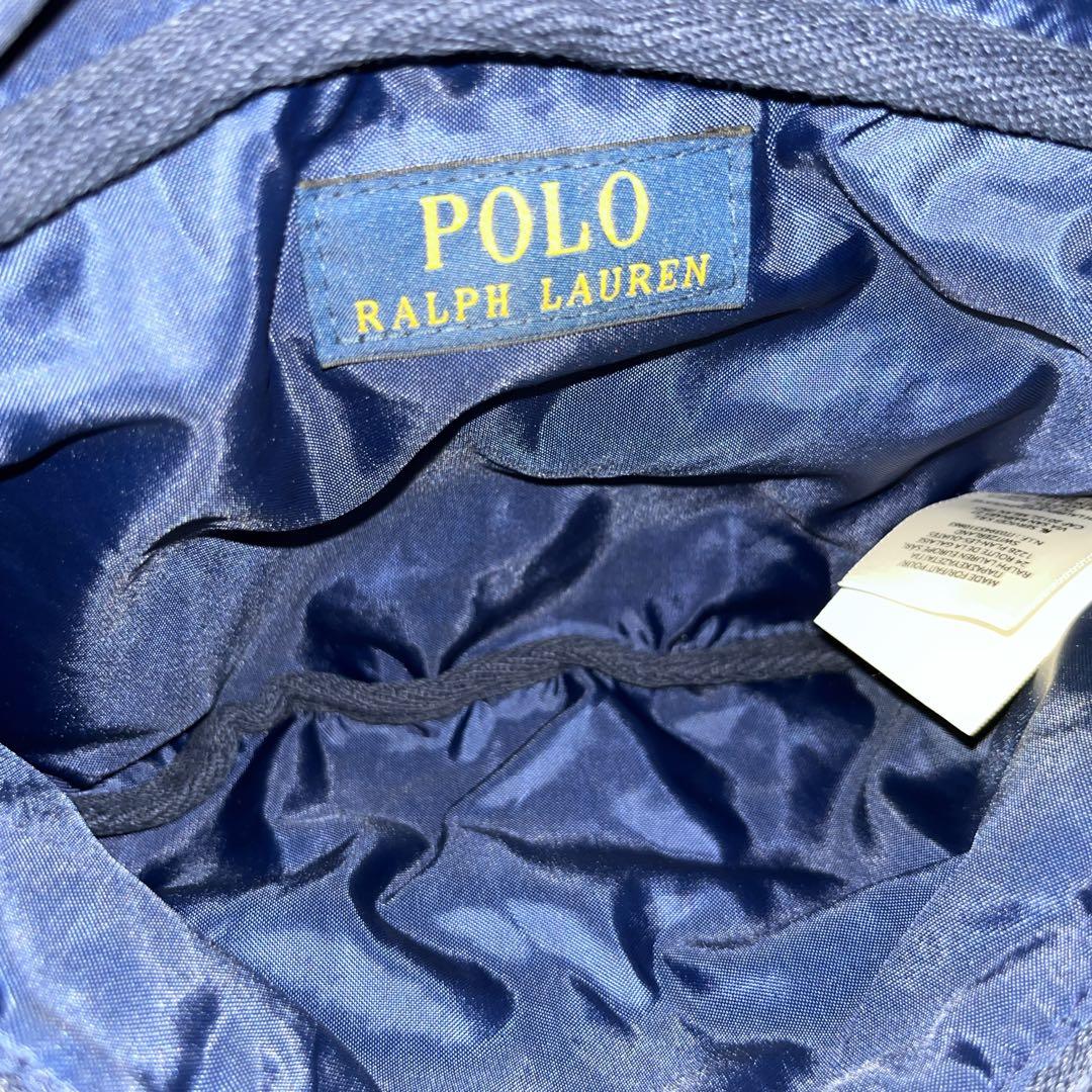 美品　ポロラルフローレン　ボディバッグ　デニム　パッチワーク　ウエストポーチ　青