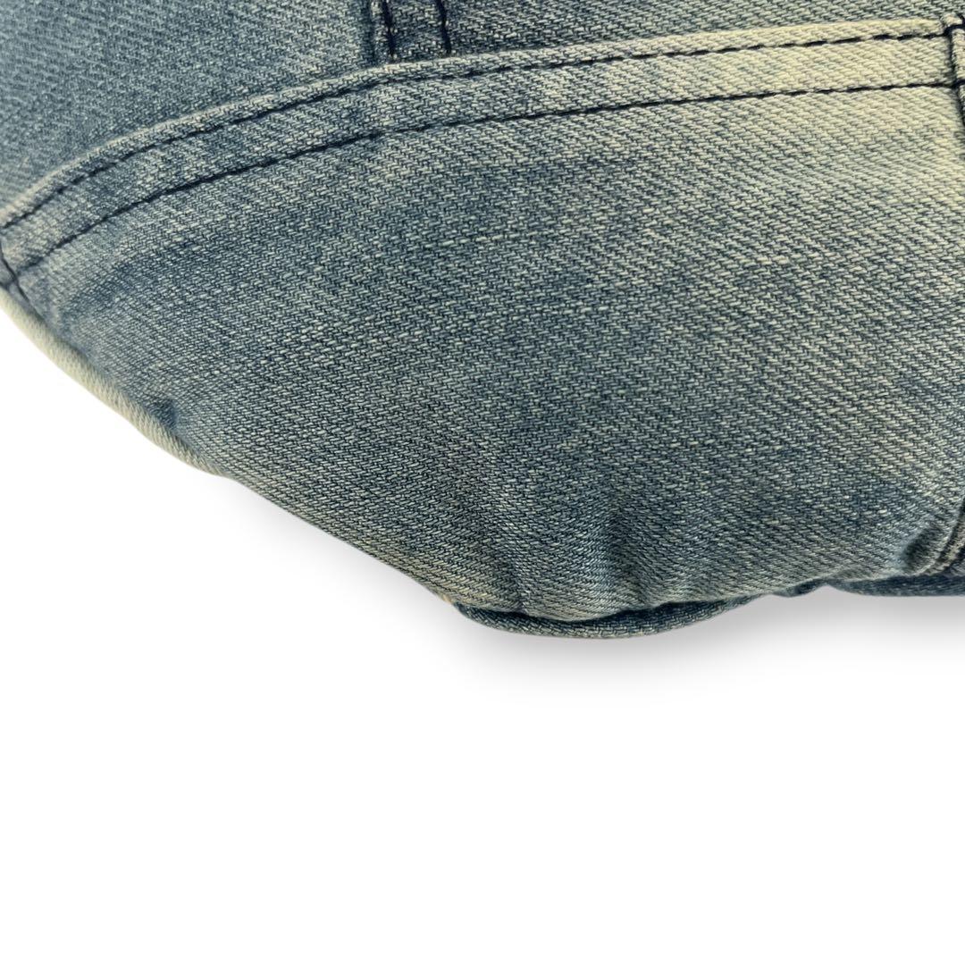 美品　ポロラルフローレン　ボディバッグ　デニム　パッチワーク　ウエストポーチ　青