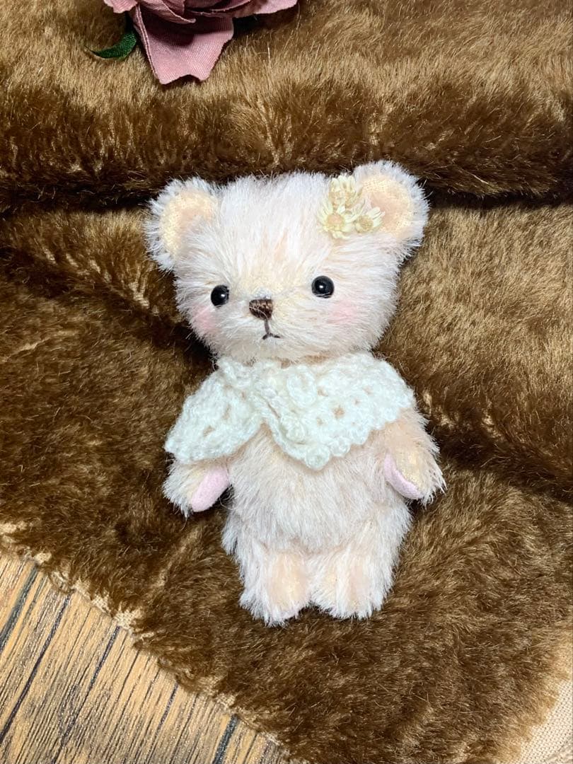 テディベア くまちゃん 可愛い仔 サーモンピンク ai.house