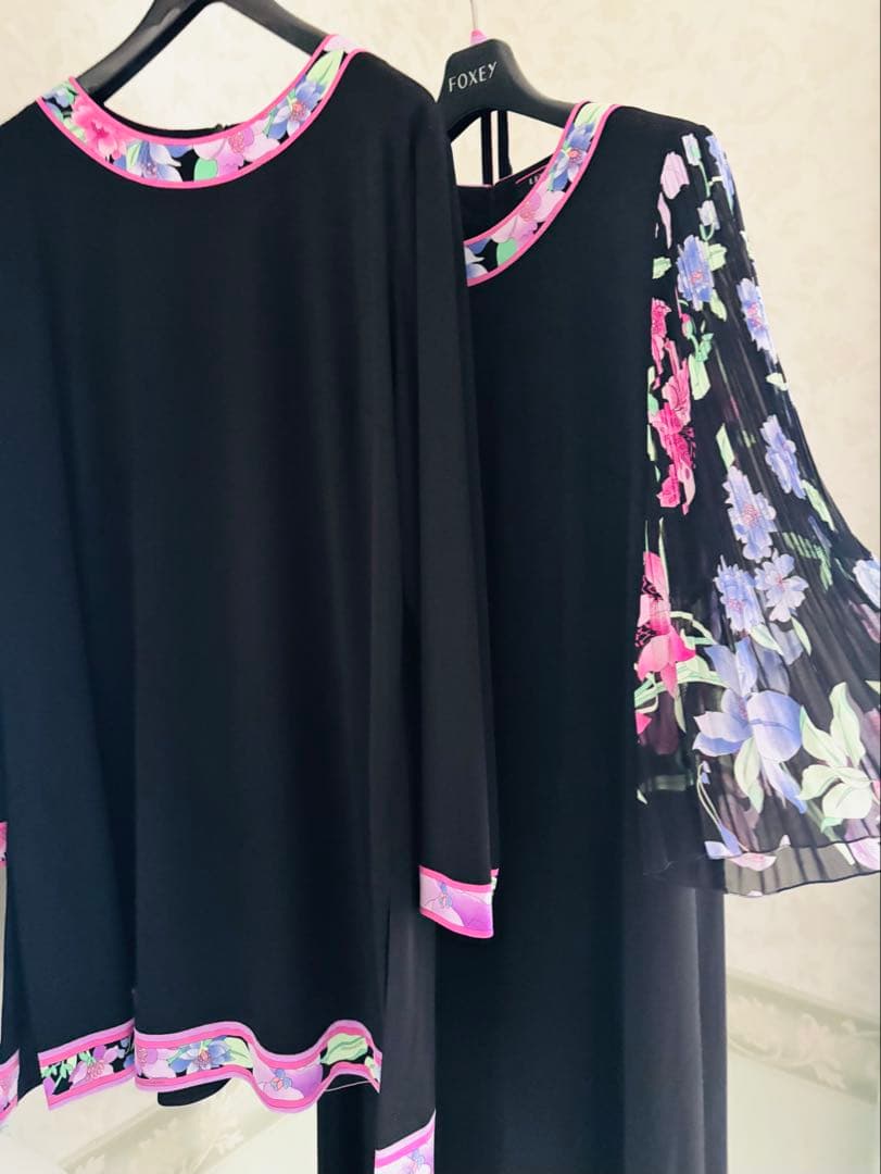 ★LEONARD★未使用★2025／新作★ブラックチュニック★４４★