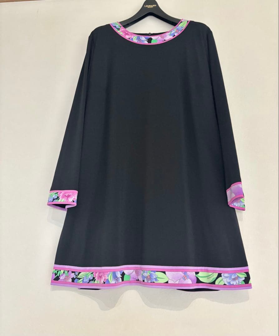 ★LEONARD★未使用★2025／新作★ブラックチュニック★４４★