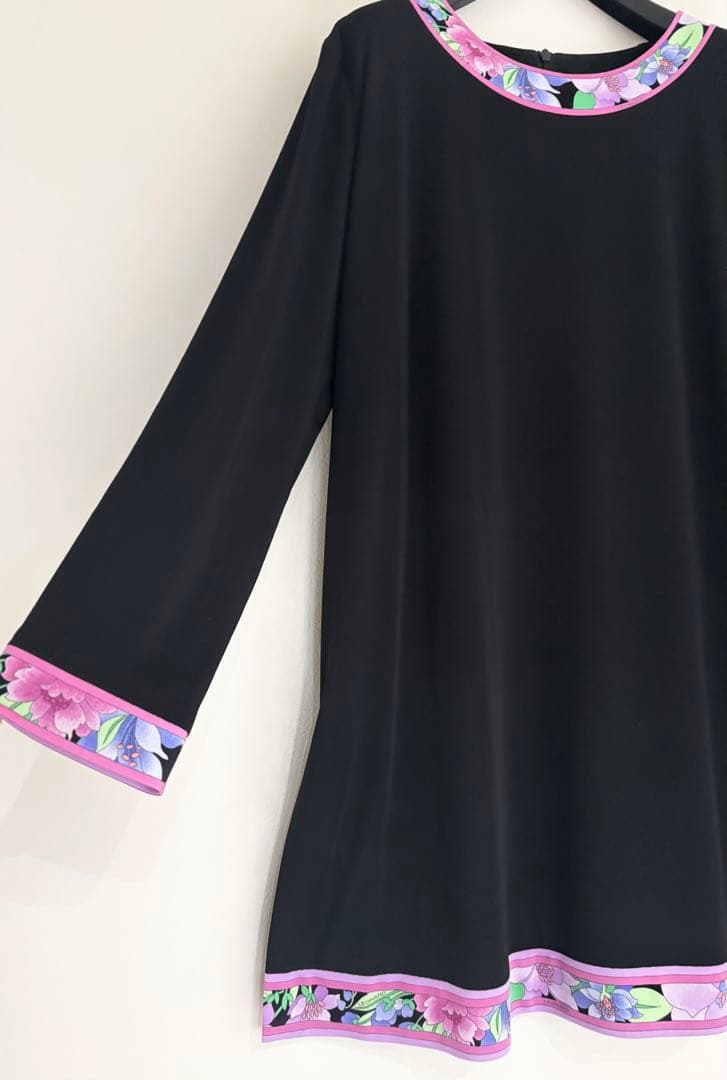 ★LEONARD★未使用★2025／新作★ブラックチュニック★４４★