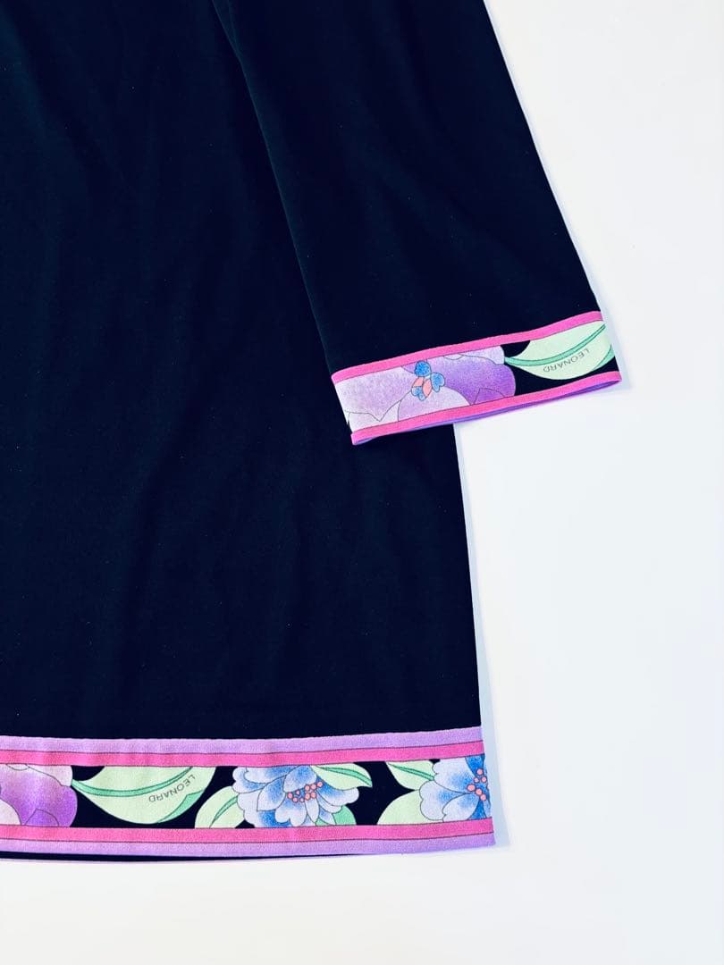 ★LEONARD★未使用★2025／新作★ブラックチュニック★４４★