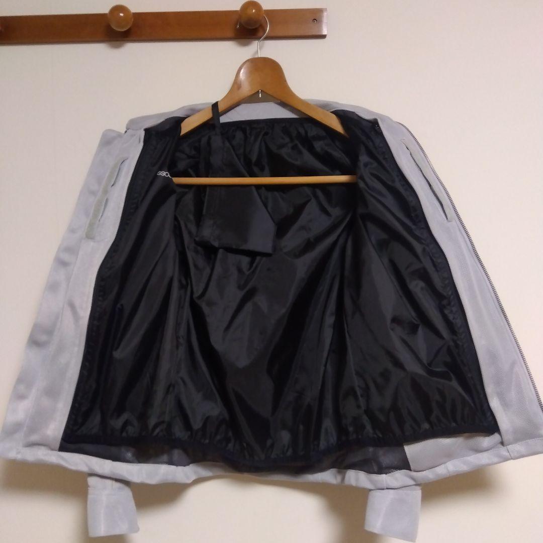 rossostylelab メッシュ ライダースジャケット グレー Sサイズ