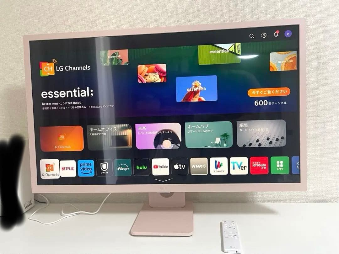 美品　LGスマートモニター　31.5インチ　32SR50F-P x1
