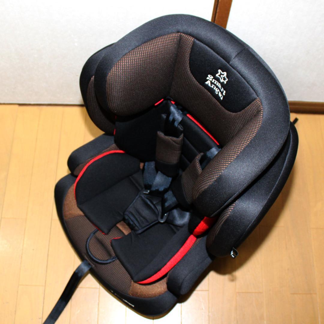美品SmartAngelハーネスジュニアFIX-BR◆ジュニアシートISOFIX