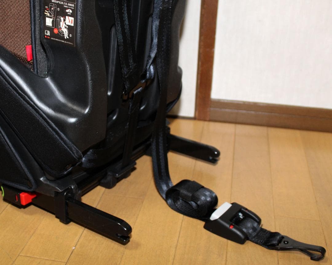 美品SmartAngelハーネスジュニアFIX-BR◆ジュニアシートISOFIX