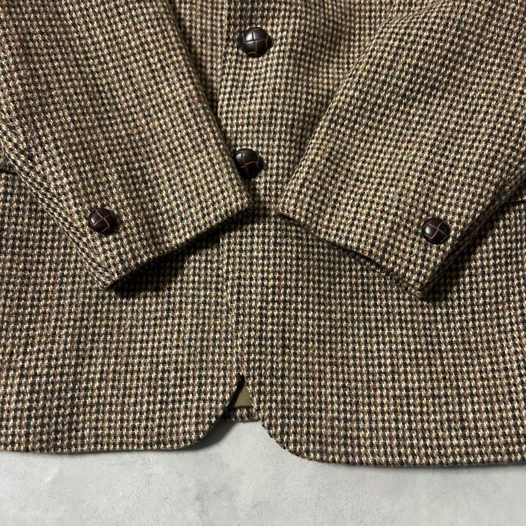 美品 Dunn&Co ハリスツイード テーラード ジャケット 英国製 チェック