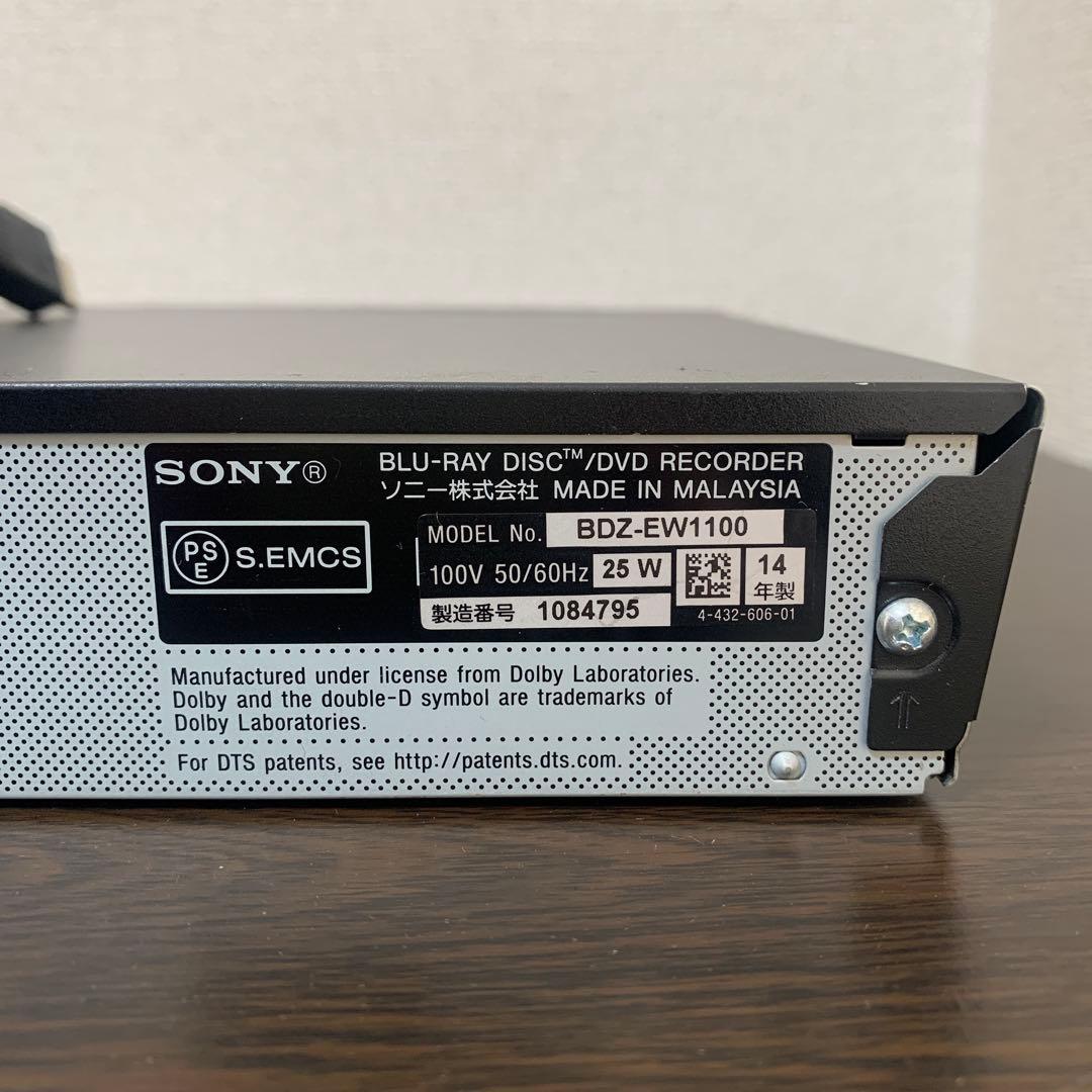 SONY BDZ-EW1100 1TB 2番組録画 動作品