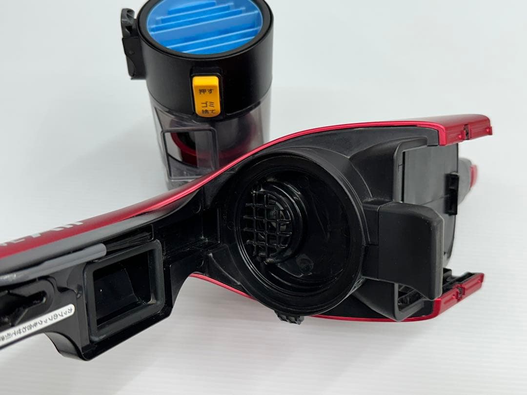 充電器+純正バッテリー付き　シャープ　EC-SR7-P 掃除機　2022年製　赤