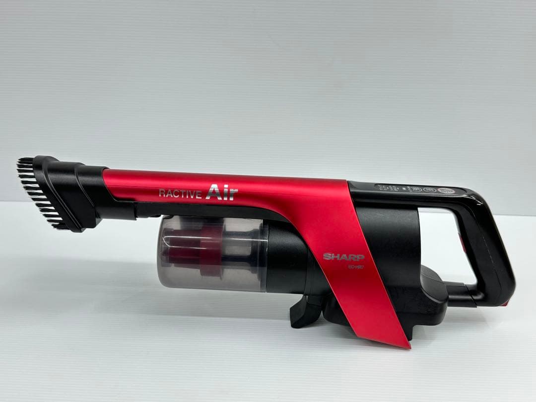 充電器+純正バッテリー付き　シャープ　EC-SR7-P 掃除機　2022年製　赤