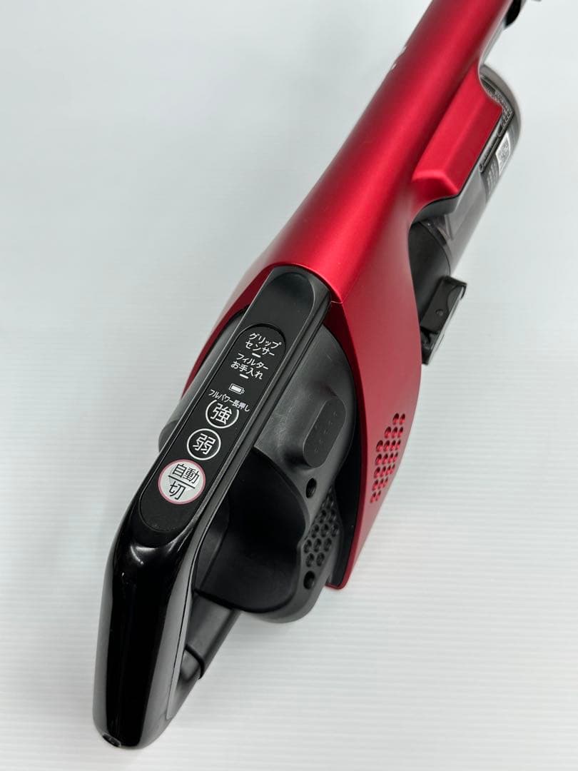 充電器+純正バッテリー付き　シャープ　EC-SR7-P 掃除機　2022年製　赤